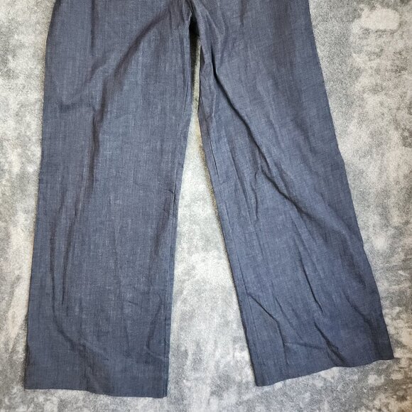 Never A Wallflower Blue Matador High Rise Pants Small Wide Leg Palazzo NEW $285 - Picture 5 of 14